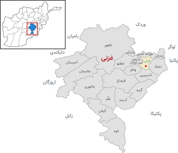 نقشه غزنی